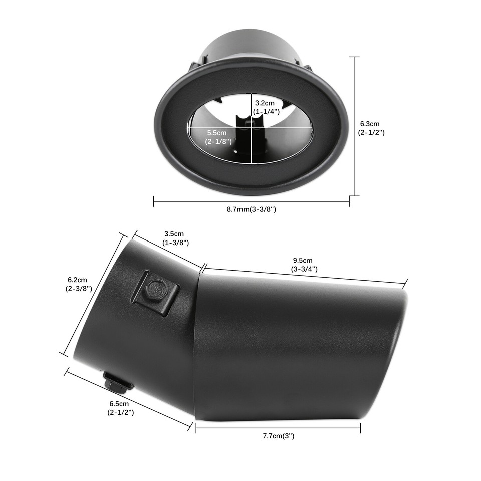 Stanless Steel Round Exhaust Ppe Tal Muffler Auto Car Black Tp Accessores | eBay Stanless Steel Round Exhaust Ppe Tal Muffler Auto Car Black Tp Accessores | eBay