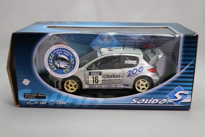 Solido 1/18 Peugeot 206 WRC 1999-2000 Tour De Corse N°16 - Gris - Occasion