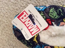 Marvel Avengers Allover Print Sherpa Cozy Slippers