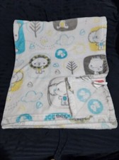 Fisher Price Lion Giraffe Elephant Baby Blanket Soft plush Lovey