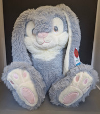 Keel Toys Keeleco Patchfoot Bunny Rabbit 13" Soft Plush Bunny Grey Teddy Toy