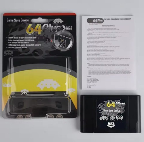 N64 Cartridge 340 in 1 Retro Game Region Free Chip Save with 16G SD card for N64 - Picture 2 of 5