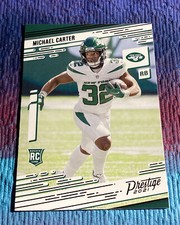 2021 Panini Chronicles Prestige Michael Carter RC New York Jets #218 Rookie