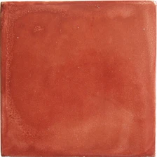 6" x 6" 4pcs TalaMex Glazed Terracotta Mexican Clay Tile
