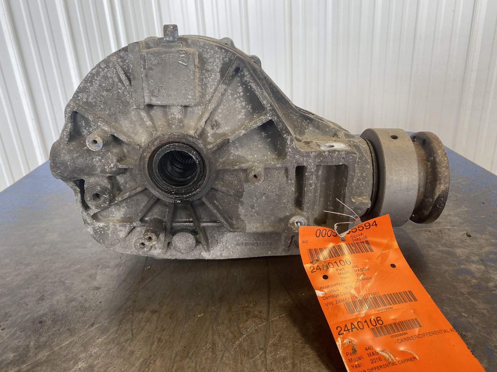 14-17 MASERATI GHIBLI 3.0 REAR CARRIER DIFFERENTIAL 97K 2.80 RATIO ID 670030134