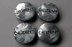 Original DEZENT Chrome Alloy Wheel Center Plastic Cap Cover Hub Set d=60mm