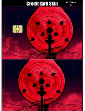 Naruto Shippuden Sharingan Itachi Credit Card Smart Sticker Skin Small Chip
