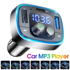 Bluetooth Car FM Transmitter MP3 Player Hands free Radio Adapter USB Car Charger