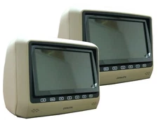 Gravity GR-8PPDV 8" Car Headrest Monitor w/ DVD USB SD FM & 300+ Games 