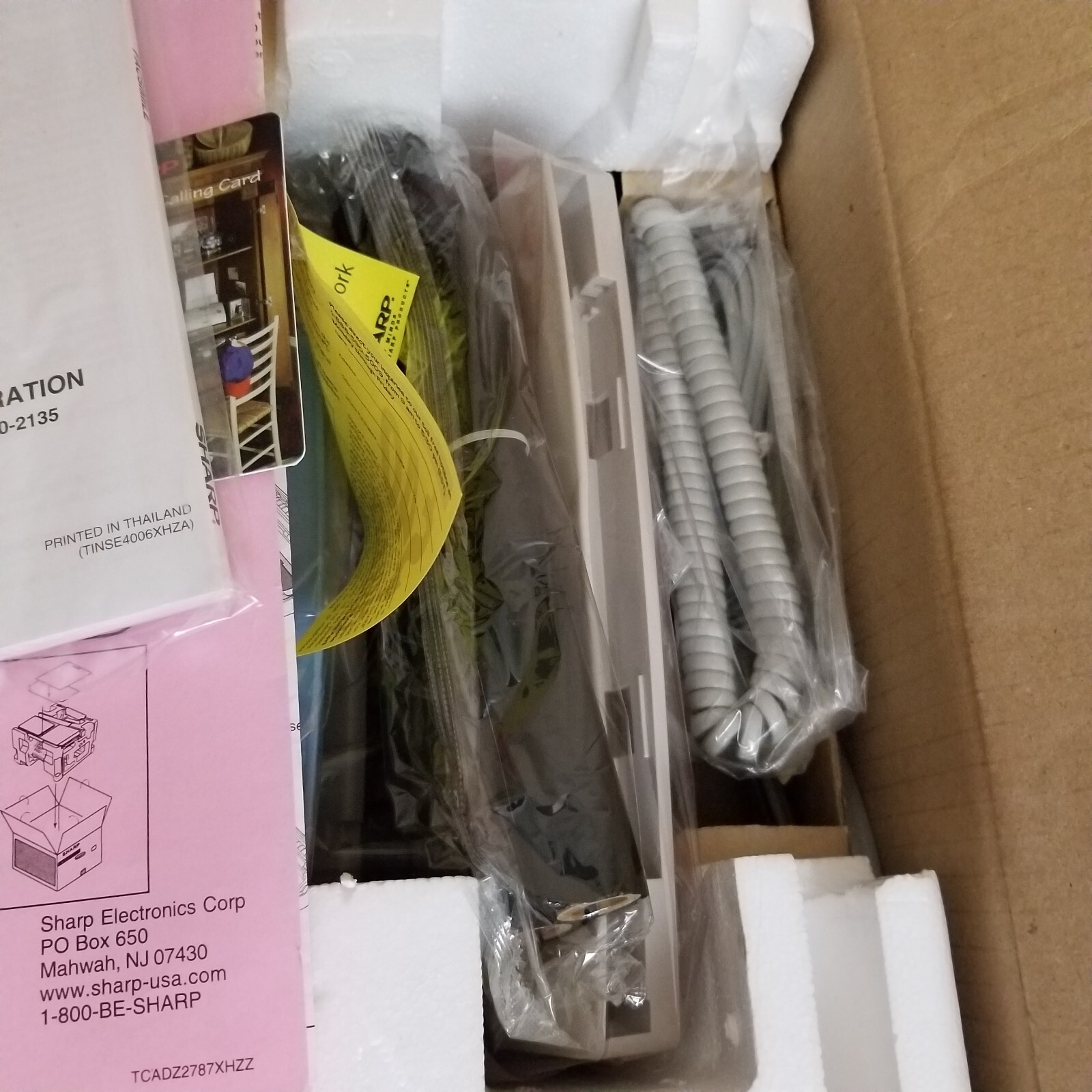 Sharp Plain Paper Facsimile Machine Ux-305 Fax Copier Phone NEW OPEN ...