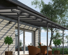 Palram Canopia Feria 3 Veranda Patio Cover in Grey, 3 x 6.10m