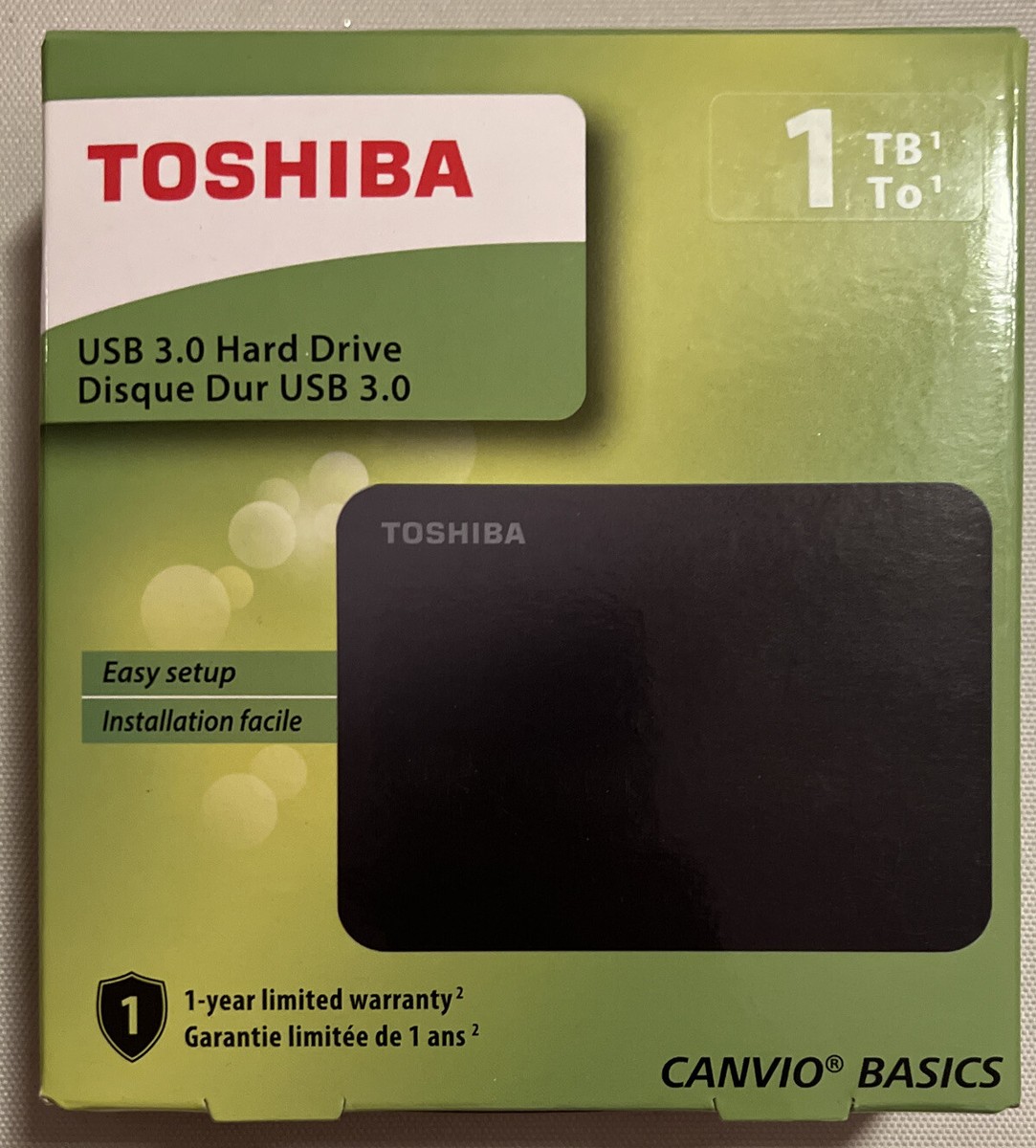 Toshiba Canvio Basics DTB410 1TB External Portable HARD Toshiba Canvio Basics DTB410 1TB External Portable HARD