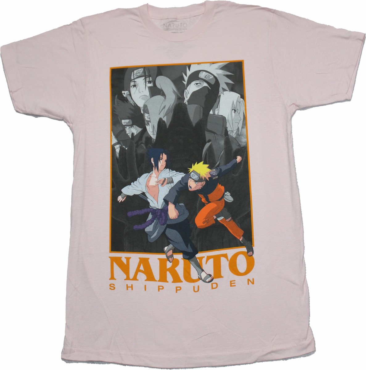 Naruto Shippuden New Adult T-Shirt - Naruto Kakashi Action Scene