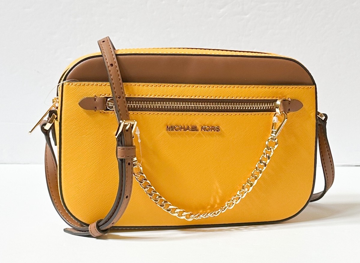 ◼︎MICHAEL KORS ショルダー バケット バッグ エミリア イエロー Michael Michael Kors Emilia Small Leather Crossbody Bag | Brixton