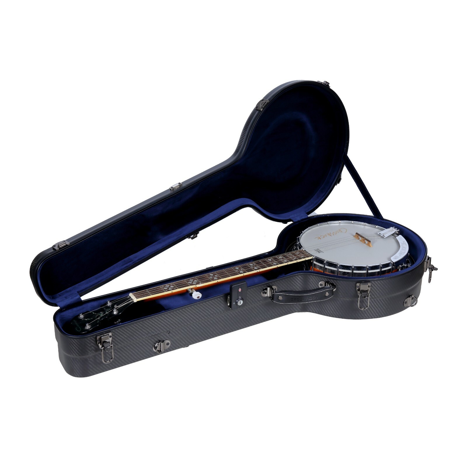 Crossrock Air Carbon Fiber Banjo Case, Flight Case, 5 string Resonator