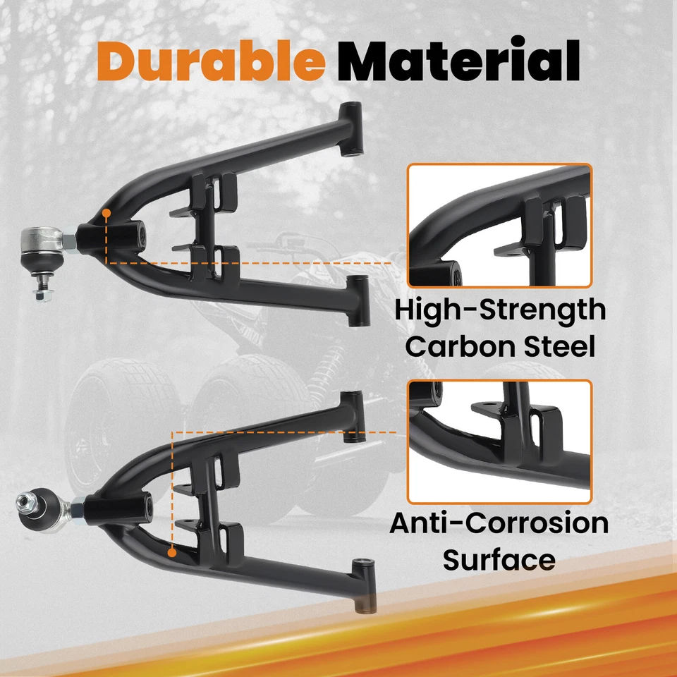 Передние нижние и верхние A-образные рычаги для рычагов управления 2004-2013 Yamaha YFZ450 YFZ450V - Изображение 2 из 4