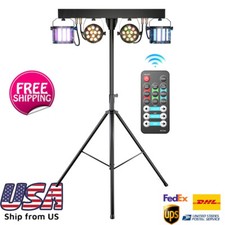 DJ Light System Set Complete Professional Tripod And Remote Control LED Lights