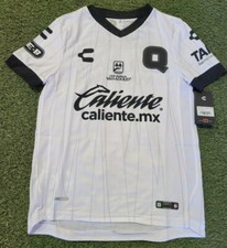 Camiseta deportiva Charly Querétaro Home para hombre edición 70 aniversario blanca/negra