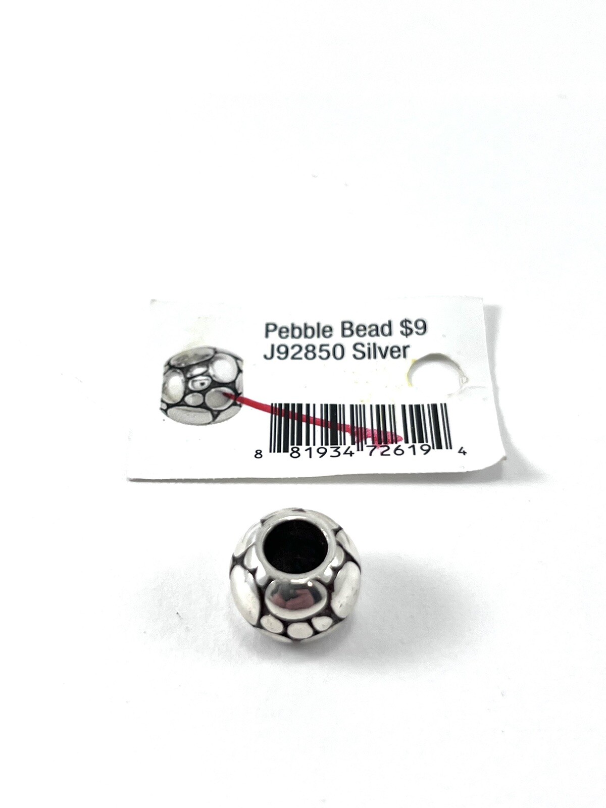 Brighton Pebble Bead Silver Finish J92850 New With Tags Great Price