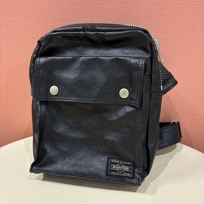 #ad Porter Yoshida Bag Shoulder Bag Freestyle Leather Black Unisex $173.40