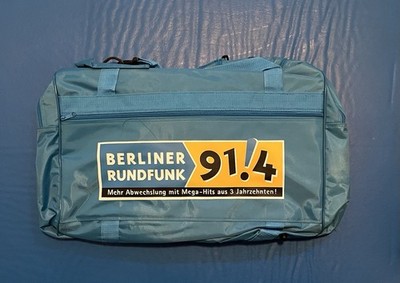Große Sporttasche Berliner Rundfunk 91.4 türkis ungebraucht