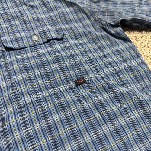 Camicia vintage anni 90 Vans con bottoni manica corta uomo taglia XL plaid skate surf USA - Foto 4 di 7