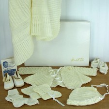 Marshall Fields 1986 Layette Infant Sweater Ideal Kid Shoes Blanket - Gift Card