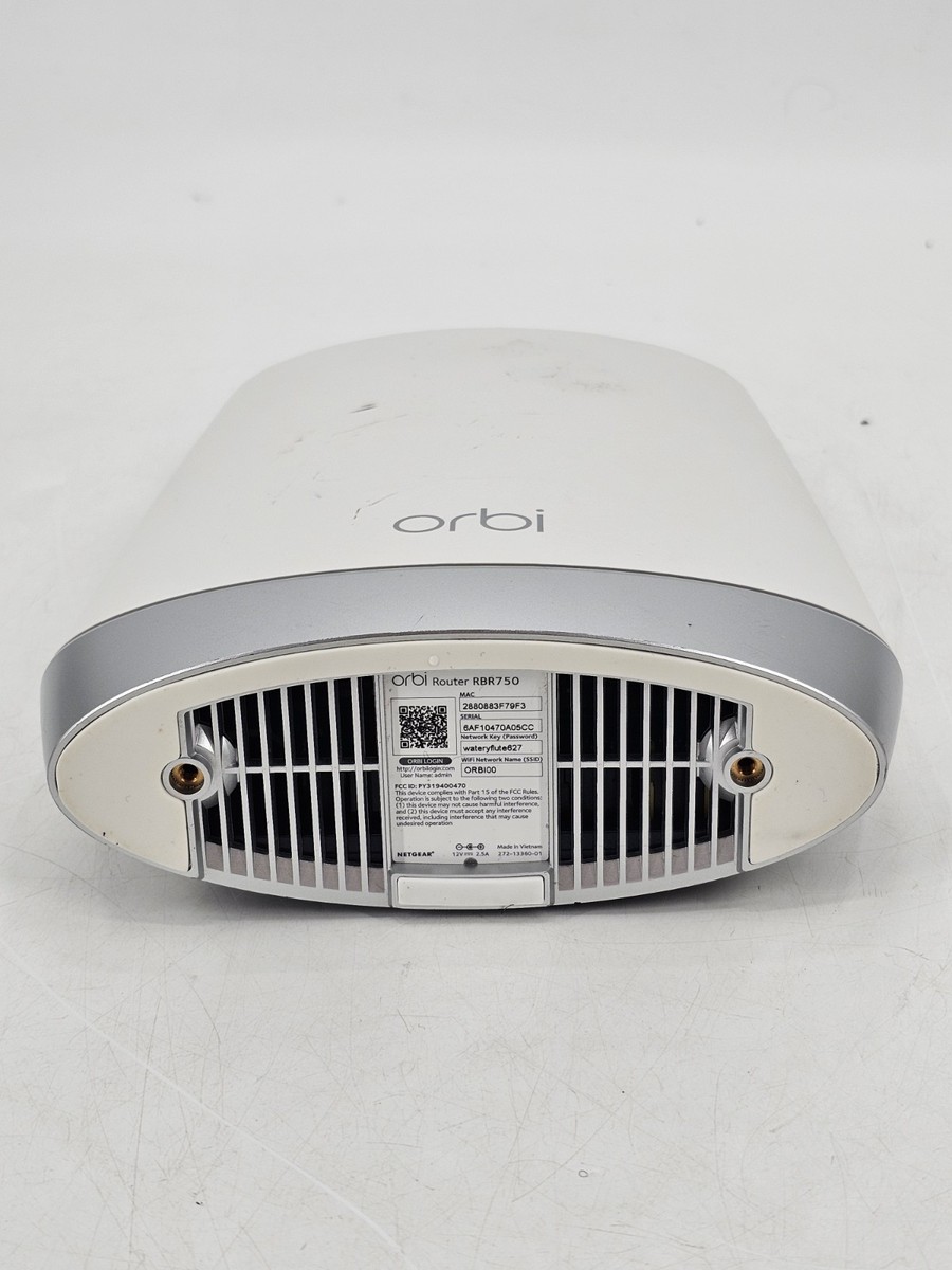 Netgear Orbi RBR750 Whole Home Tri-Band Mesh WiFi 6 Router NO