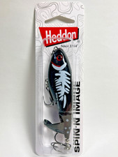 11768) HEDDON SPIN'N IMAGE X9370 #302 Black/White Herring