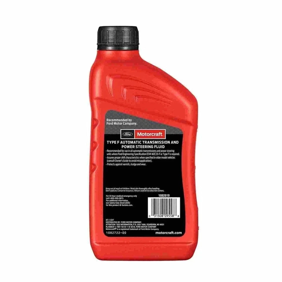 6 Quarts Motorcraft TYPE F Automatic Transmission Power Steering Fluid XT1Q1F Foto 3 de 3