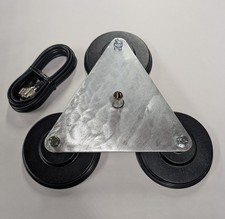 Shark Antennas TriMag Three 5" Magnets w/Aluminum Plate & 90° SO-239+12' RG58 PL