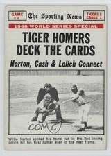 1969 Topps 1968 World Series Willie Horton Tiger Homers Deck the Cards #163 qp4