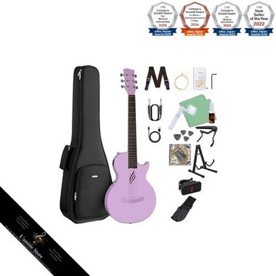 ENYA NOVA GO/SP1 Akustikgitarre Einsteigerset Lila Elektroakustische Gitarre