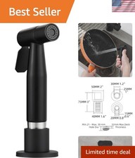 Elegant Black Pull Out Kitchen Faucet Side Sprayer  Hose - Hassle-Free Cleaning