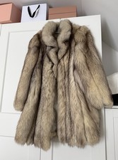 Saga Fox Fuchs Pelzmantel Jacke Vintage M/L