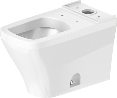Duravit 216001-DUAL White Durastyle Elongated Toilet Bowl Only - Less Seat