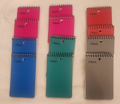 Note Pad MEAD Memo mini Small spiral Book Wirebound 3''x5'' office school 12 Pads