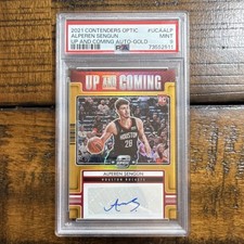 Panini Contenders Optic Gold Prizm Auto Alperen Sengun Rockets 2021-22 /10 PSA 9