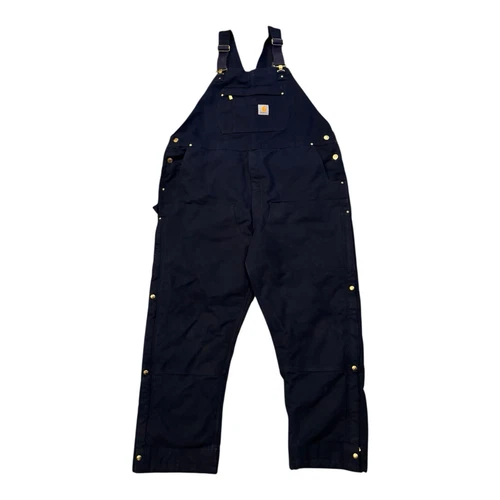 Carhart Insulated Bibs Overalls OR4393-M Loose Fit Blue Canvas Men’s Size 2XL