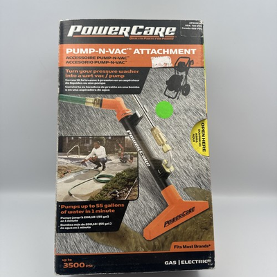 #ad PowerCare Pressure Washer Pump N Vac Attachment Gas amp; Electric Model #AP31023A $39.99