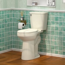 21" Extra Tall Toilet for Seniors Elongated Bowl 1.28 GPF Soft-Close Seat