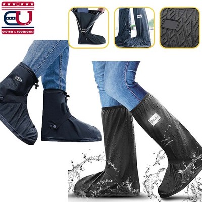 Waterproof Rubber Rain Boot Shoe Covers Reusable Anti-slip Shoes Cover Protector