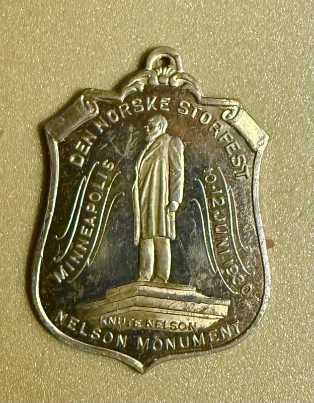 1930 Knute Nelson Medal Governor Civil War Minneapolis MN War Hero Monument