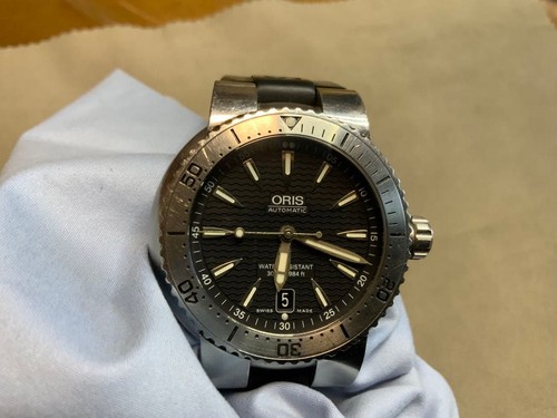 Oris TT1 Diver's Date Watch 44mm Automatic Screw-Down From Japan