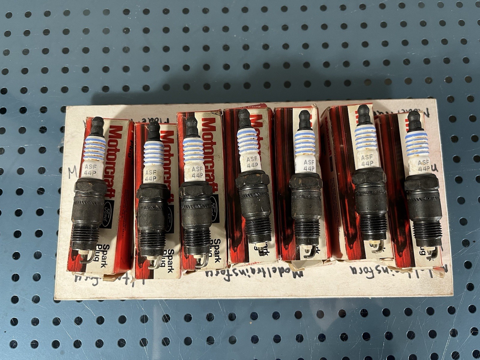 7 NOS Motorcraft ASF44P  Spark Plugs Ford New Old Stock