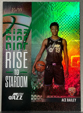 Ace Bailey 2025-26 Topps Flagship 25/99 Rise To Stardom Green RC #RTS-5