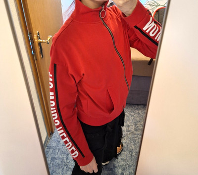 Baumwolljacke Rot Damen NO WORDS NEEDED