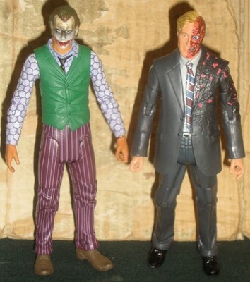Batman Dark Knight Actionfiguren The Joker & Two Face Mattel DC Comics