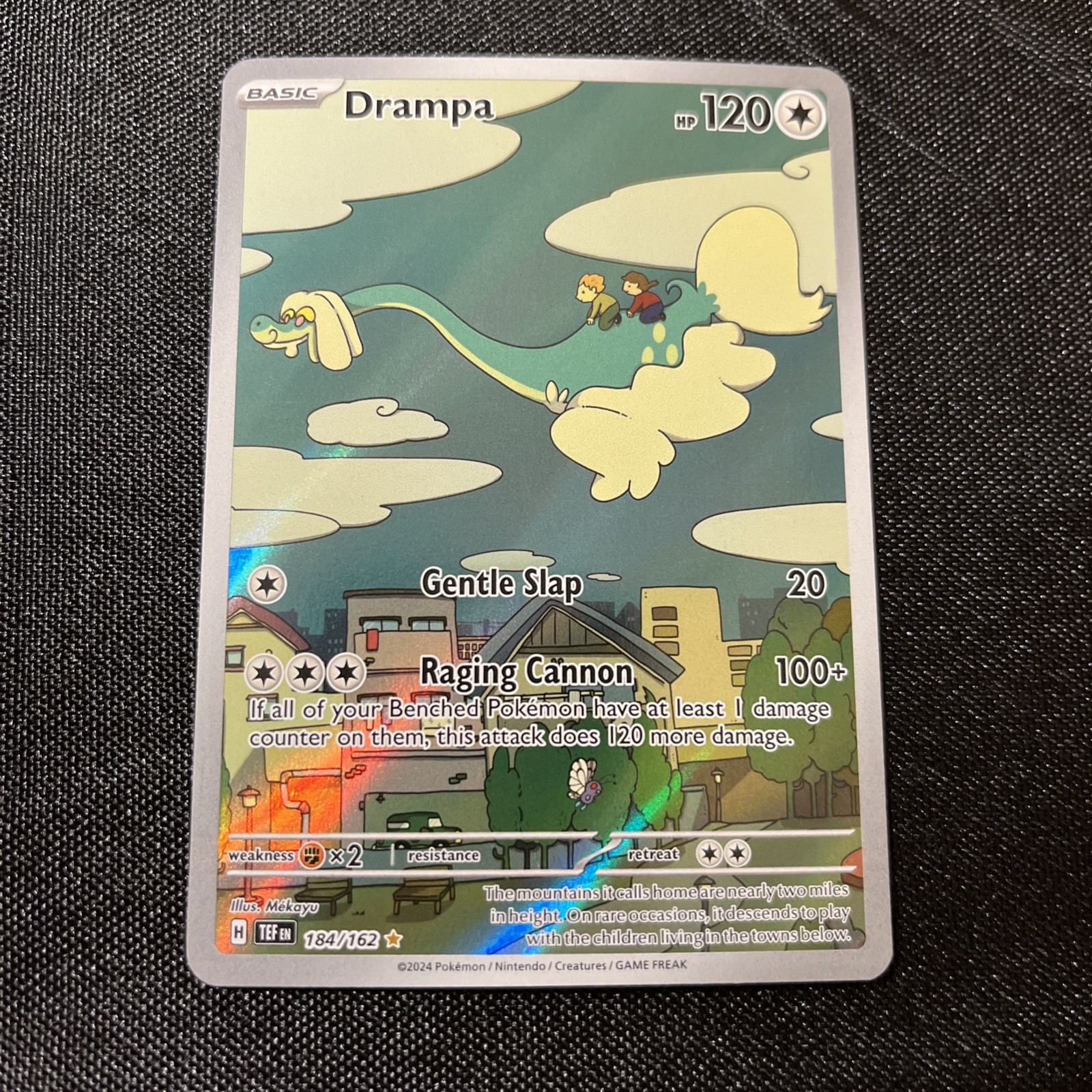 Drampa - 184/162 - Illustration Rare - Temporal Forces - Pokemon Card - NM/M