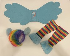 My Little Pony Rainbow Dash Costume Wings Headband Armbands